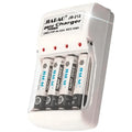Battery Charger with 4 AA Rechargeable Batteries