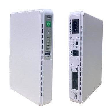 12000mAh Mini UPS Power Bank for Routers, WiFi & Security Cameras