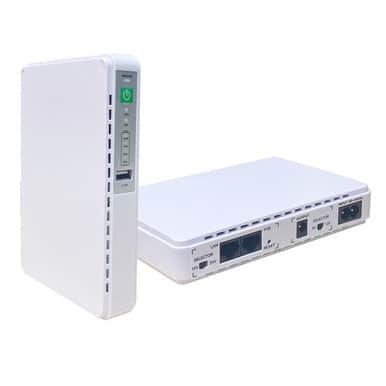 12000mAh Mini UPS Power Bank for Routers, WiFi & Security Cameras