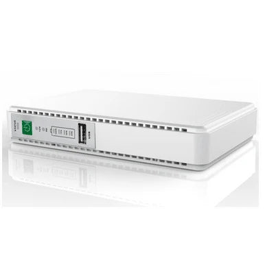 12000mAh Mini UPS Power Bank for Routers, WiFi & Security Cameras