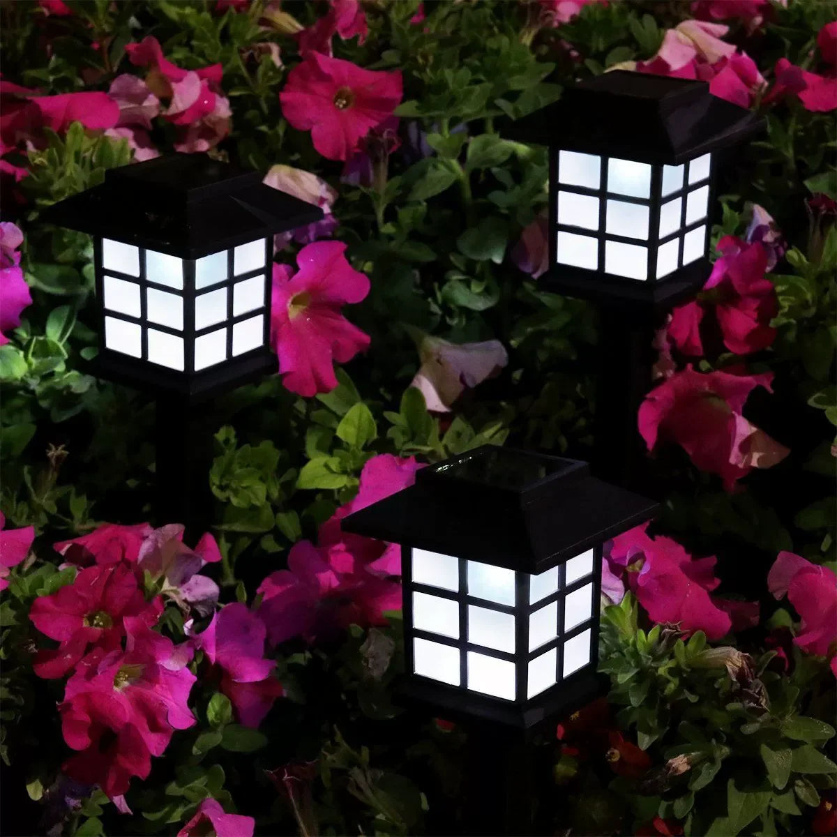 Pack of 2 LED Solar Garden Lights -Brighten Your Garden Effortlessly