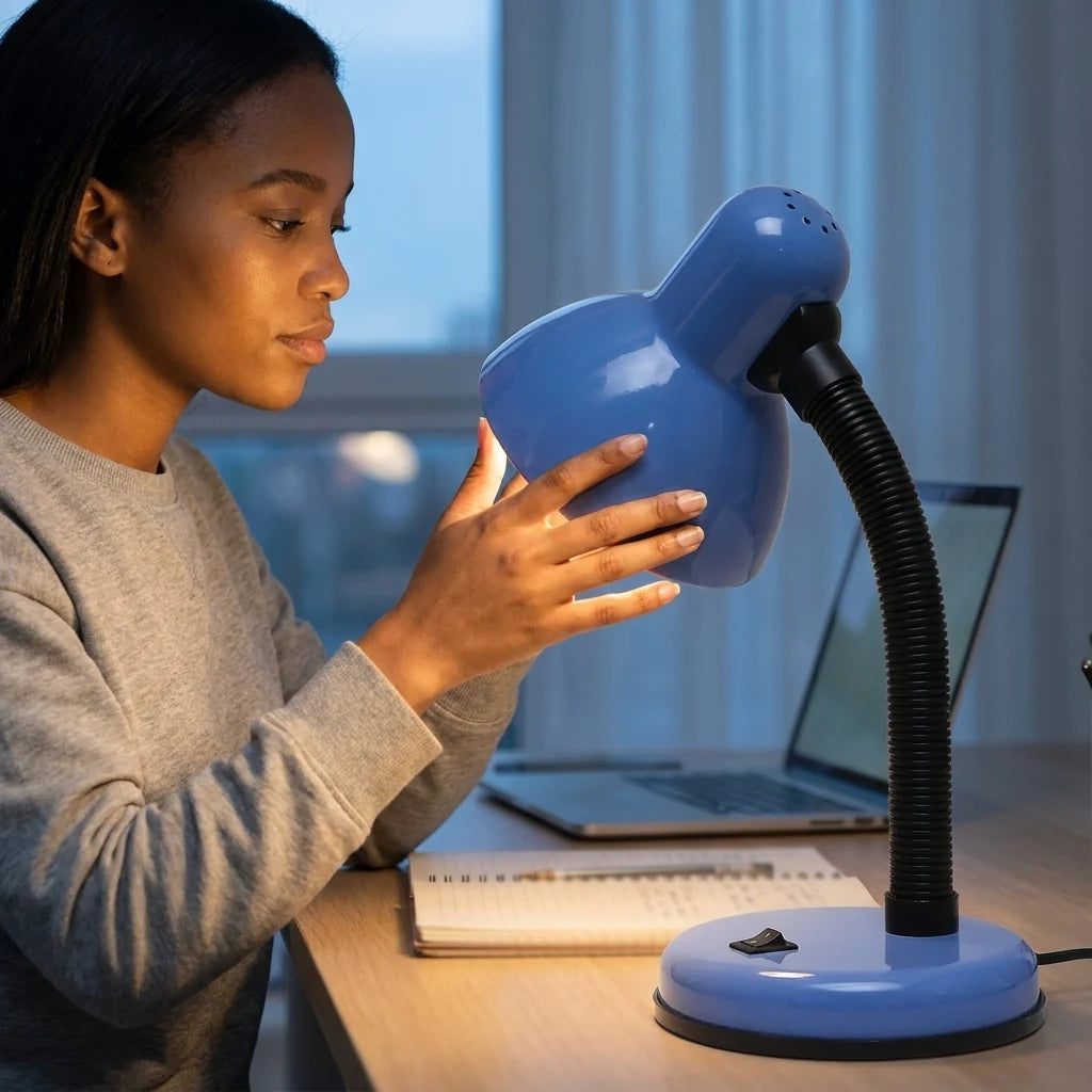 Compact LED Eye-Care Desk Lamp for Study and Office